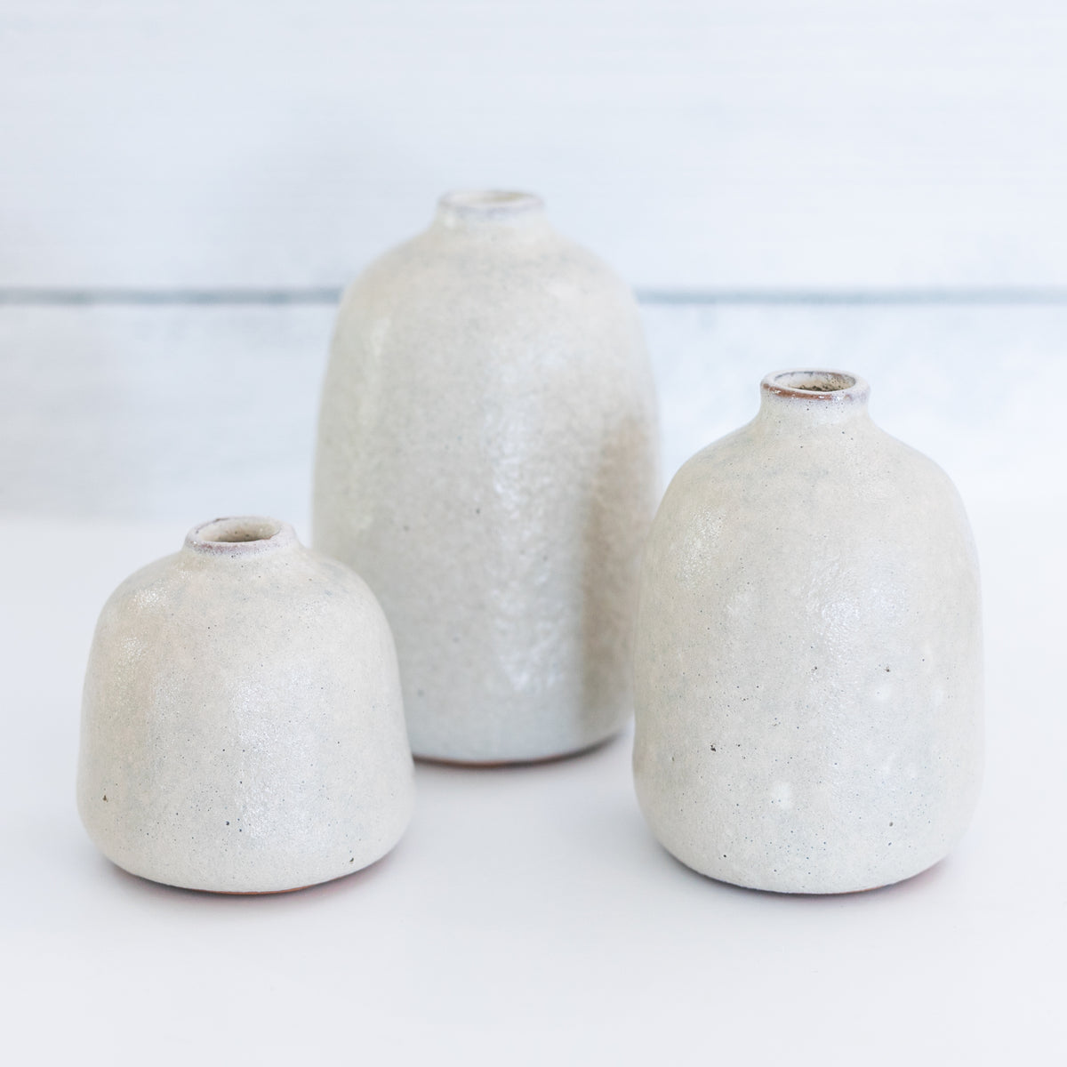 Grey Sand Vases (Set of 3)