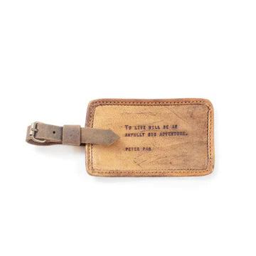 Peter Pan Leather Luggage Tag