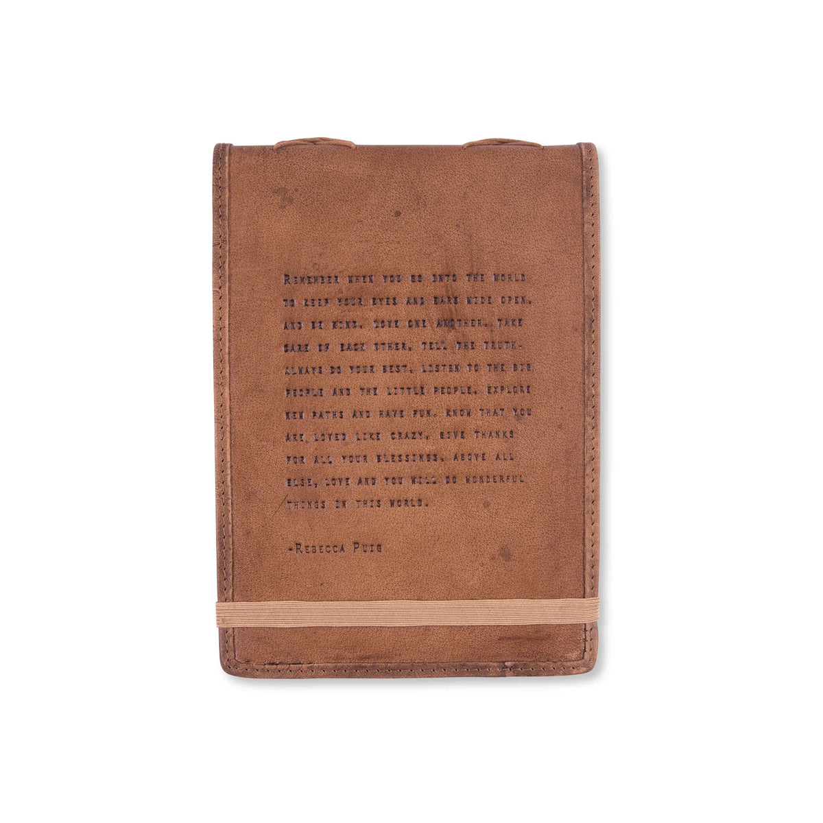Large Remember When (Rebecca Puig) Leather Journal