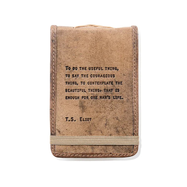 T.S. Eliot Leather Journal Small