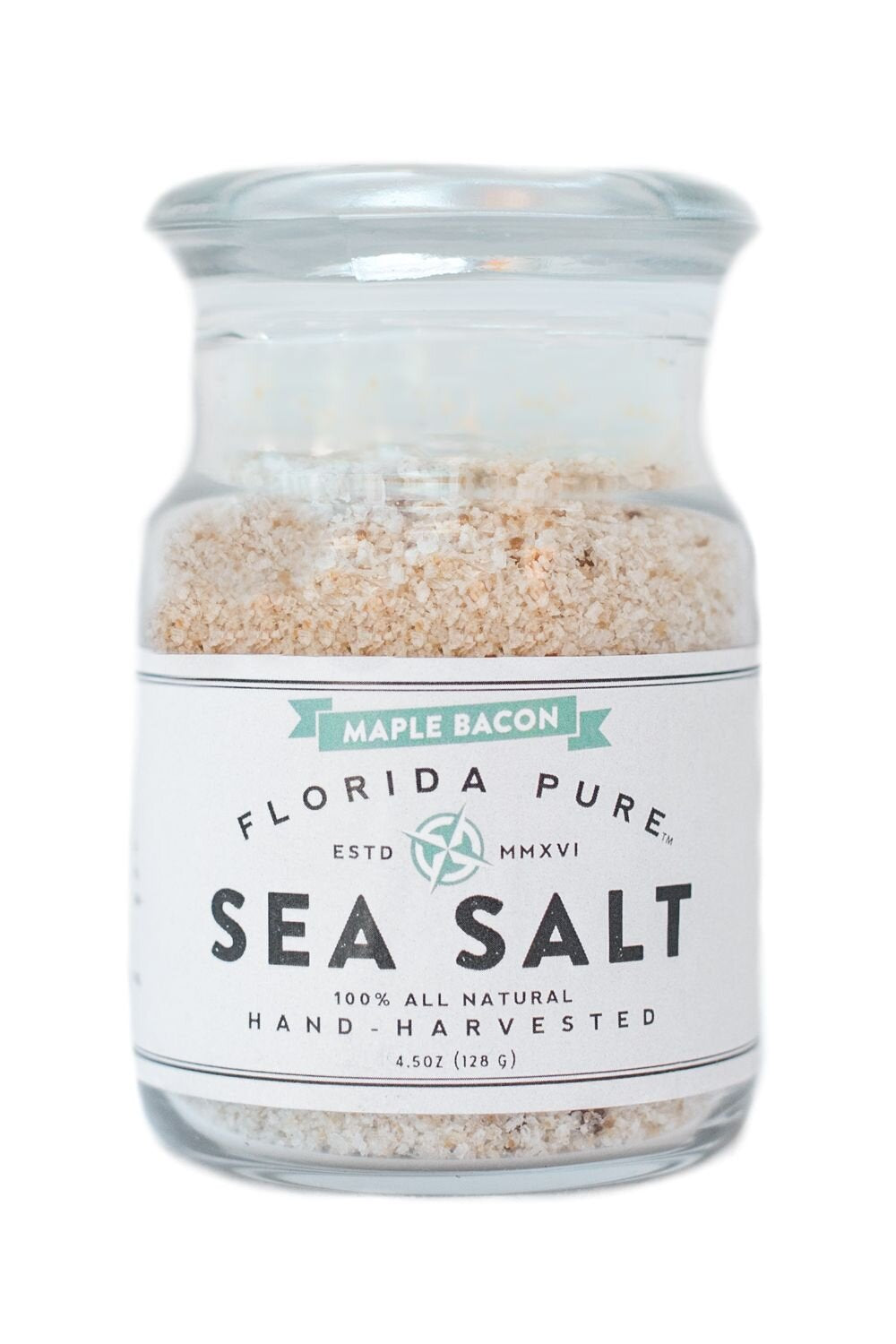 Smoked Bacon Sea Salt Shaker - All Natural Seasoning Salt for Po