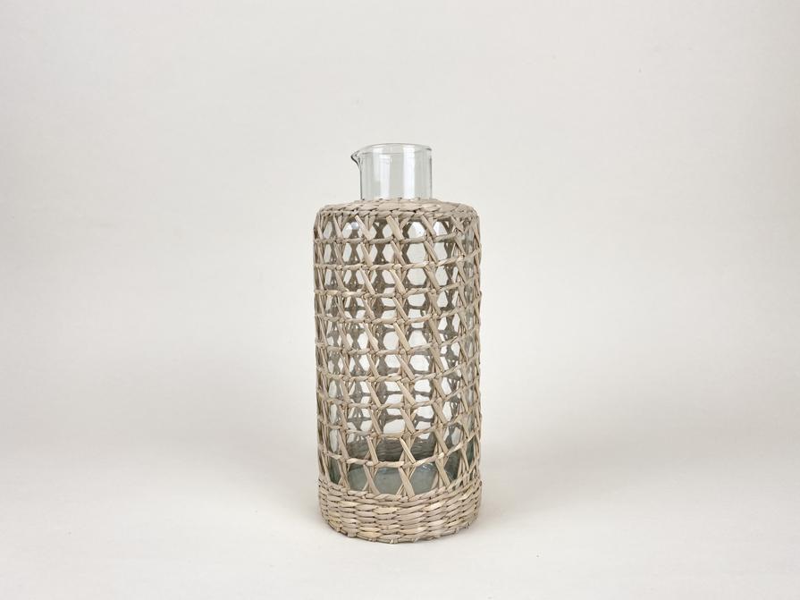 Seagrass Wrapped Carafe