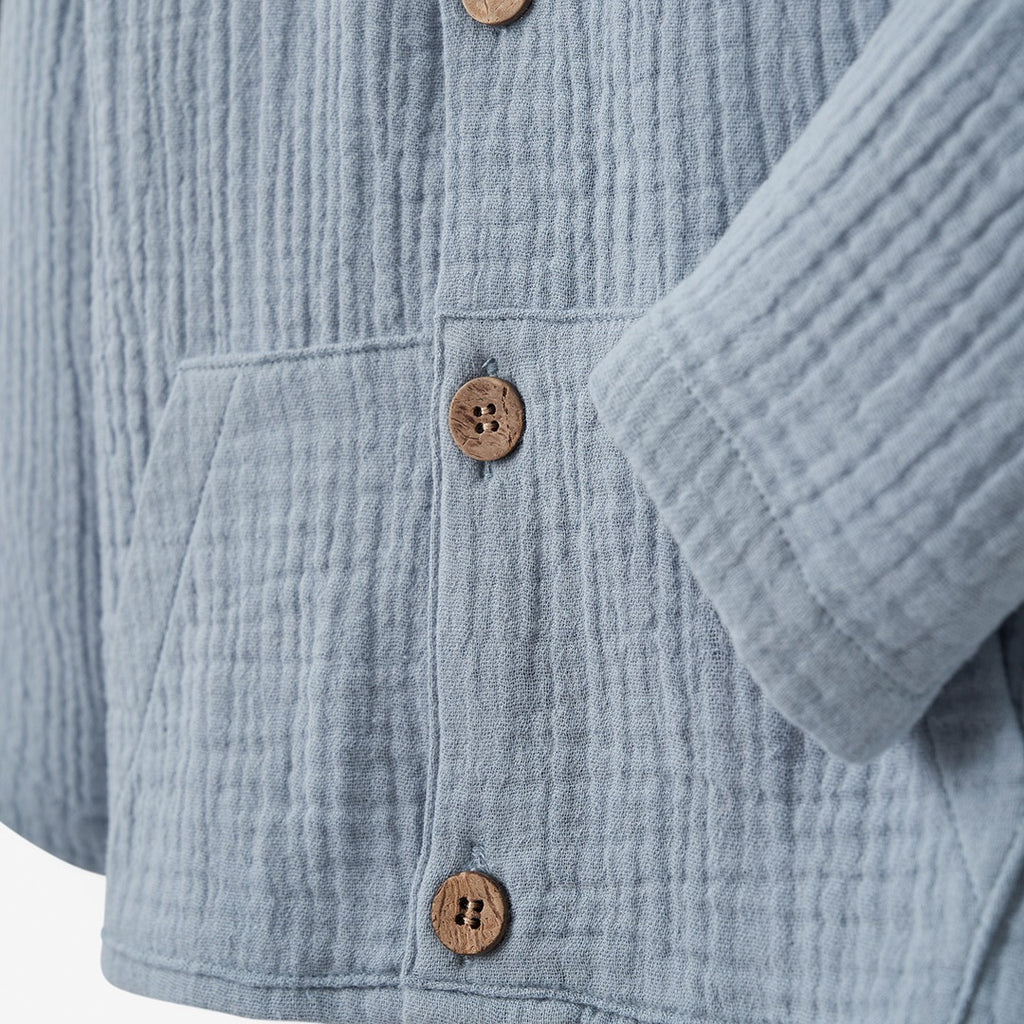 Ocean Adventure Organic Muslin Short &amp; Hoodie Set