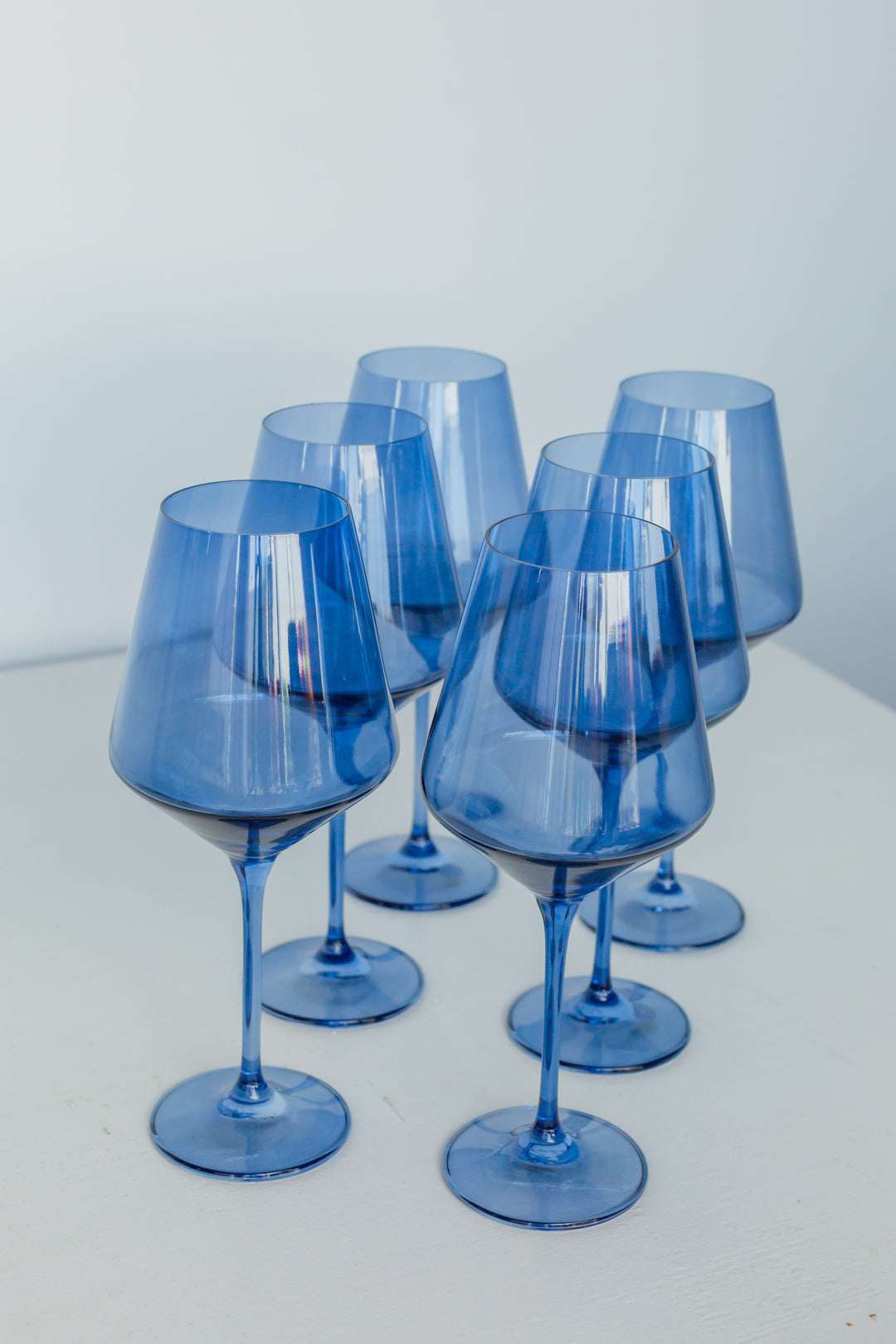 Estelle Colored Wine Stemmed Glasses - Set of 2 {Teal}