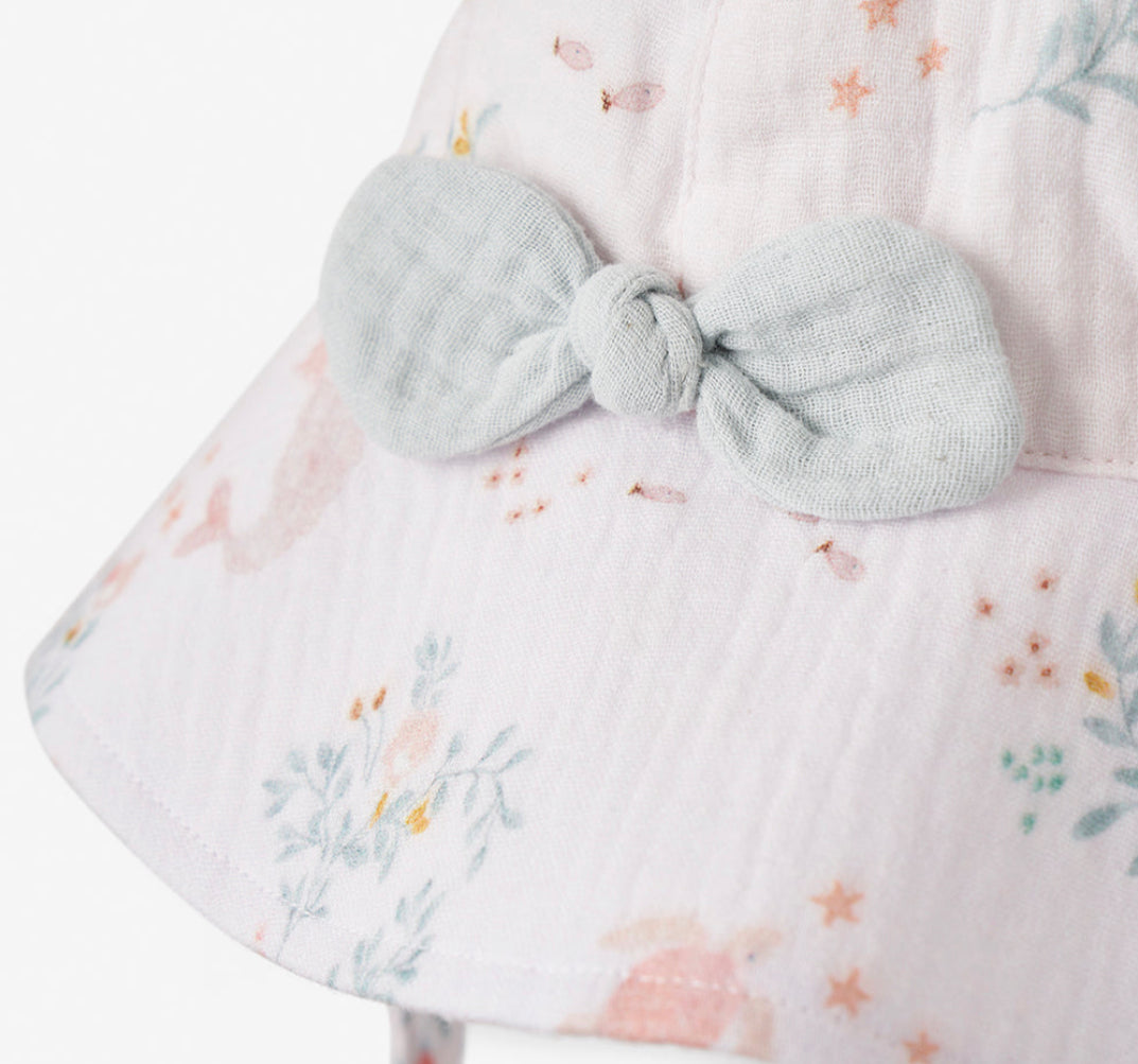 Sea Magic Organic Muslin Sunhat + Bloomer Set