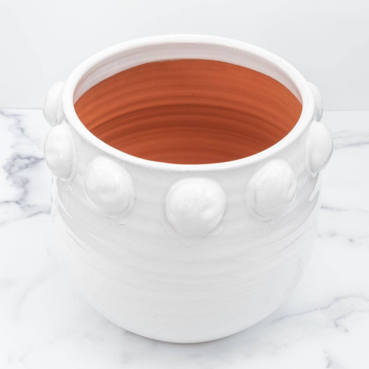 White Terracotta Planter