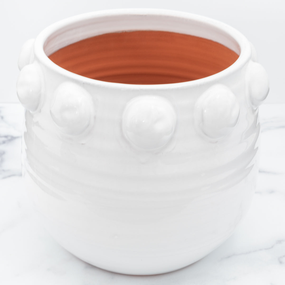 White Terracotta Planter