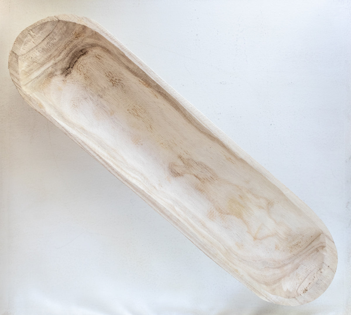 Long Oval Wood Bowl