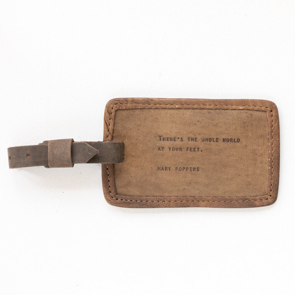 Mary Poppins Leather Luggage Tag