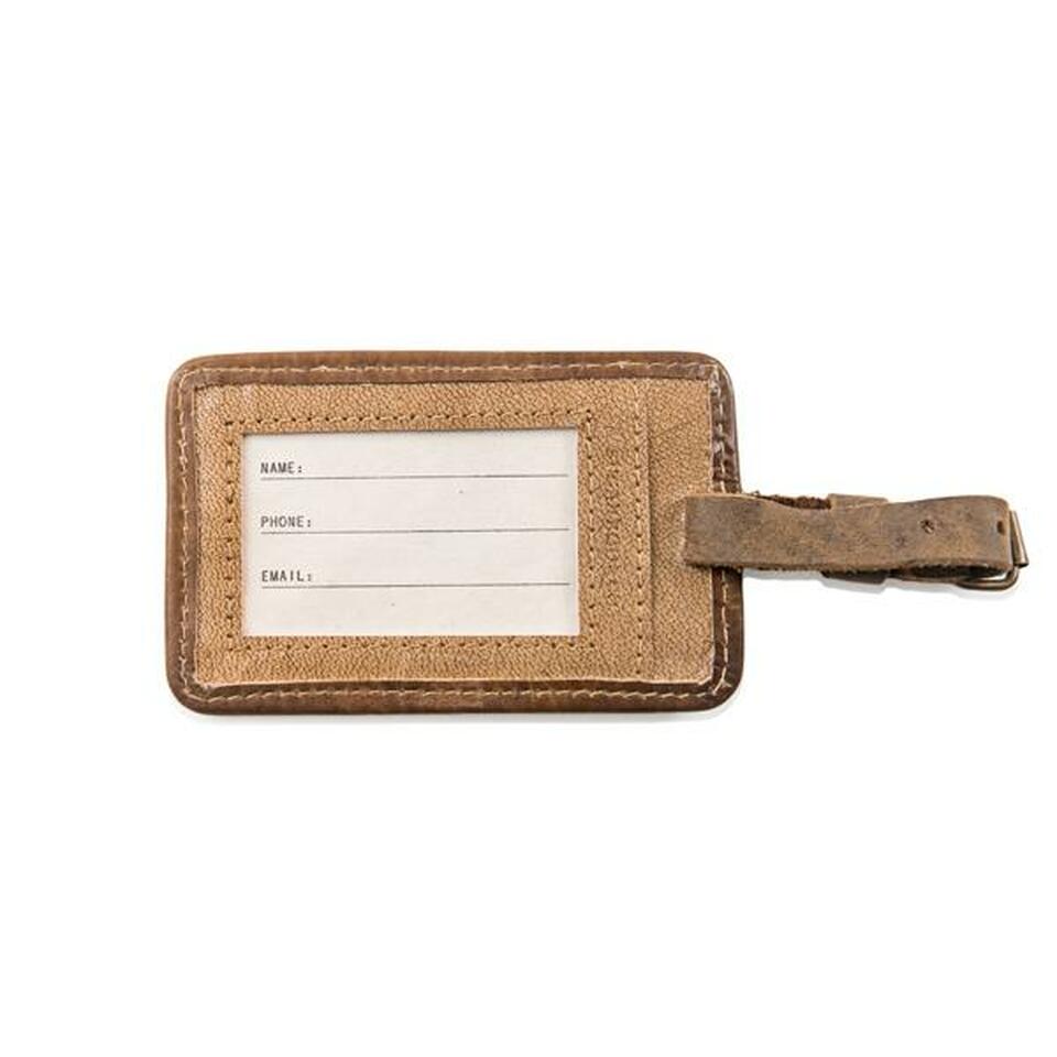Robert Louis Stevenson Leather Luggage Tag