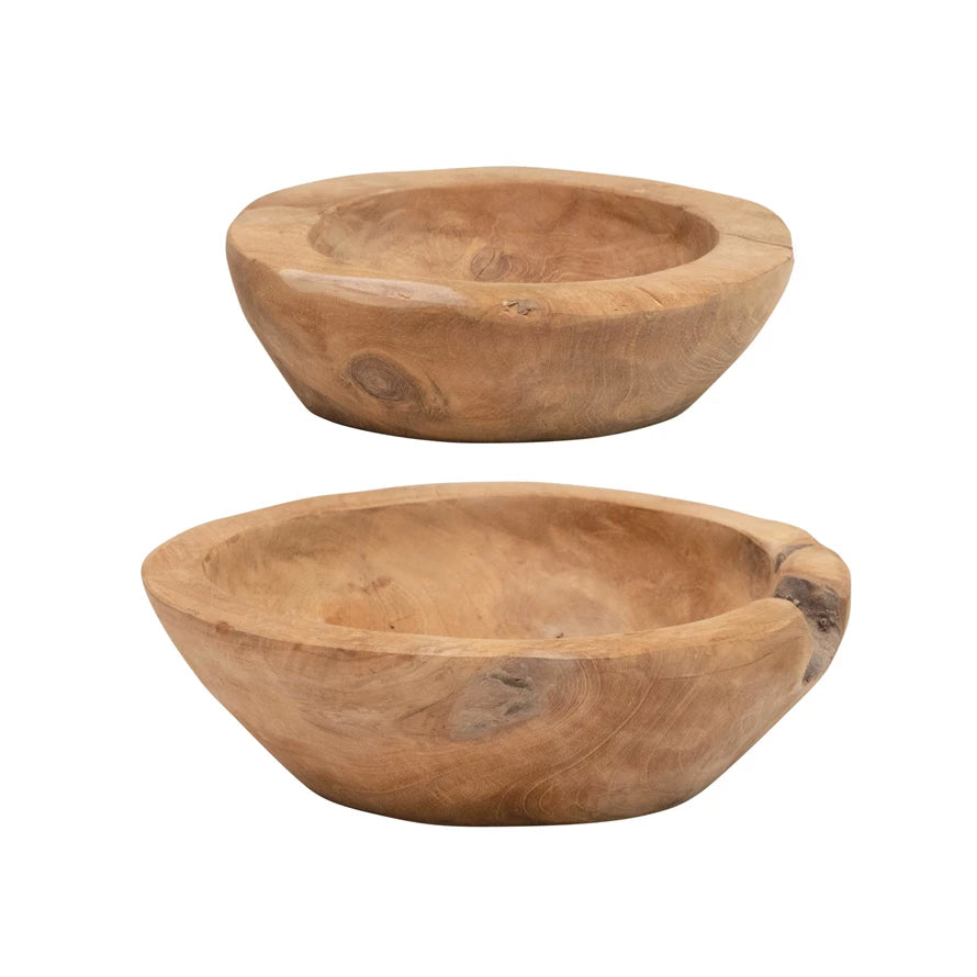 Teak Fruit Bowl