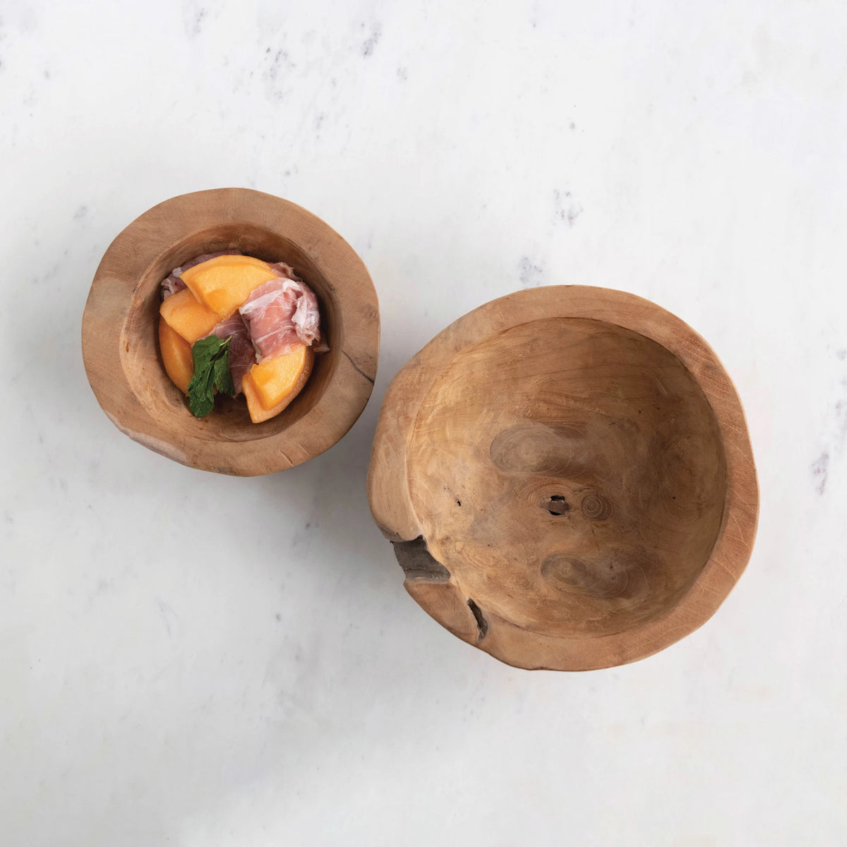 Teak Fruit Bowl