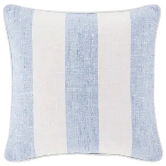 Soft French Blue Stripe Indoor Outdoor Pillow Tampa Bay Interiors