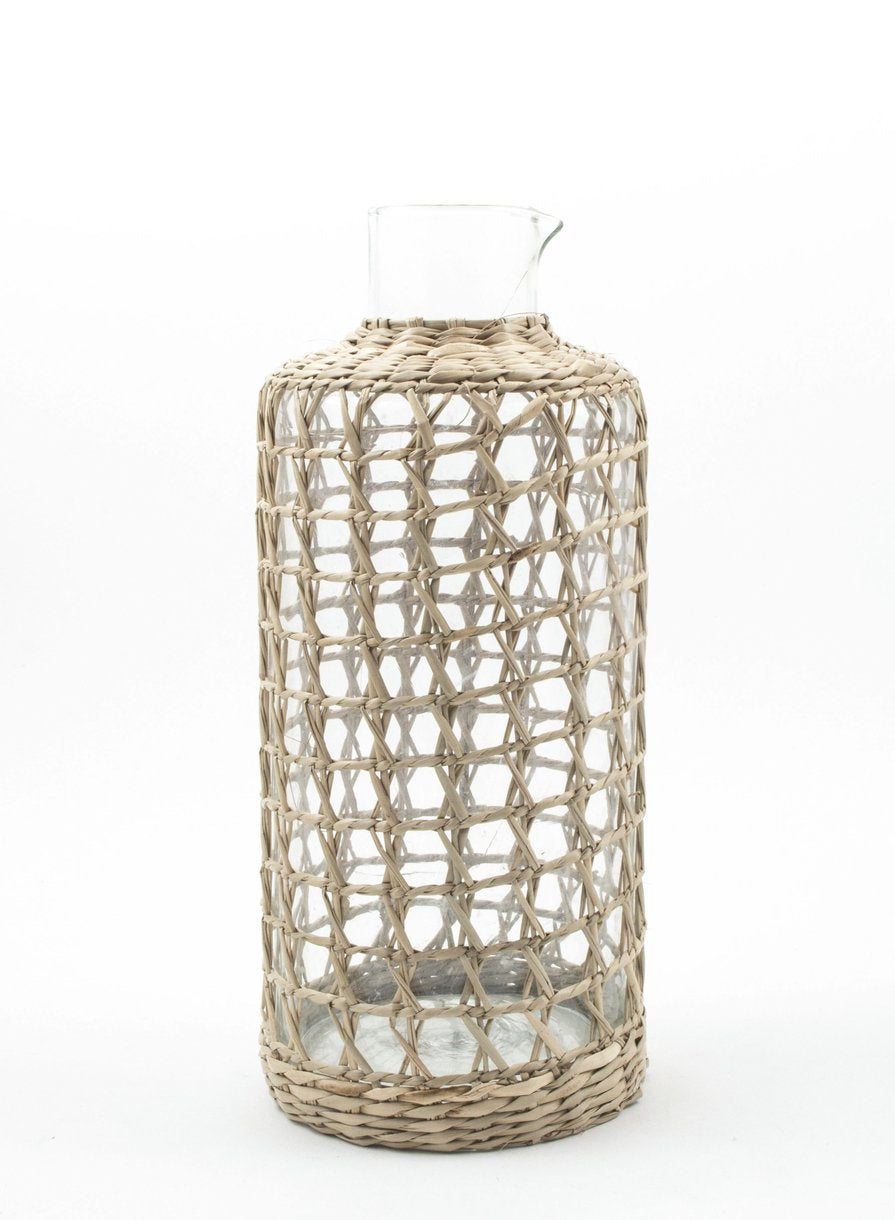 Seagrass Wrapped Carafe