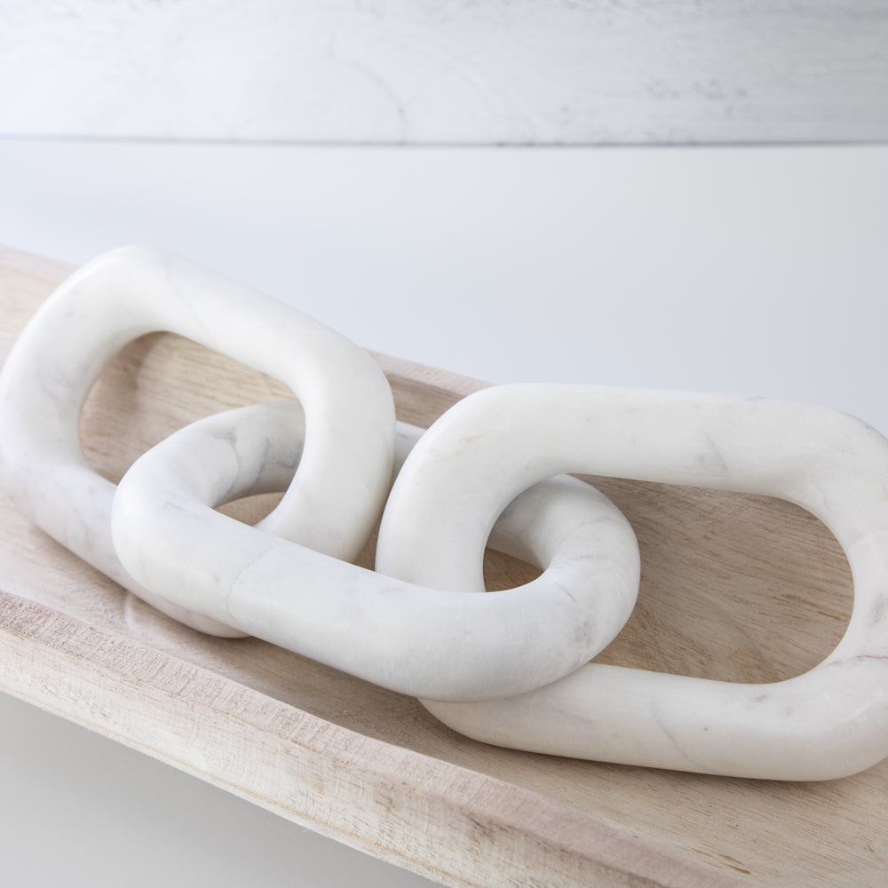 White Marble Chain Décor